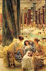 Sir Lawrence Alma-tadema Famous Paintings - The Baths of Caracalla